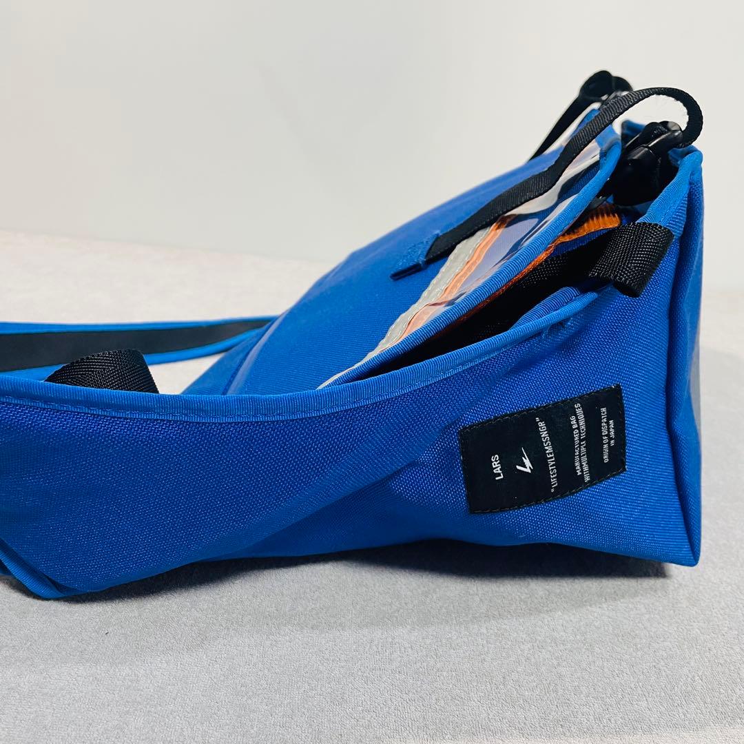 【美品!】LARSラーズ メッセンジャーバッグLIFESTYLEMSSNGR 青