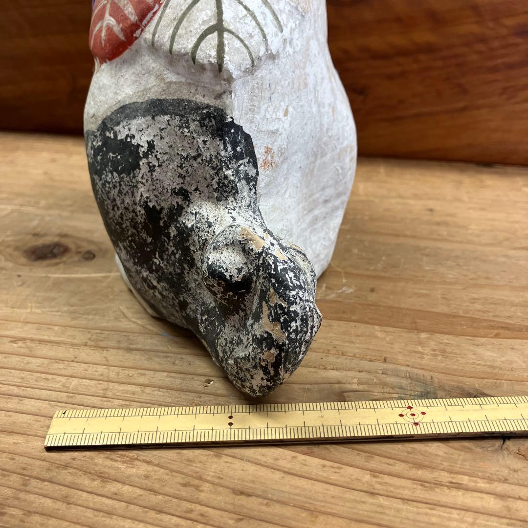 土人形　犬　縁起物　割れあり