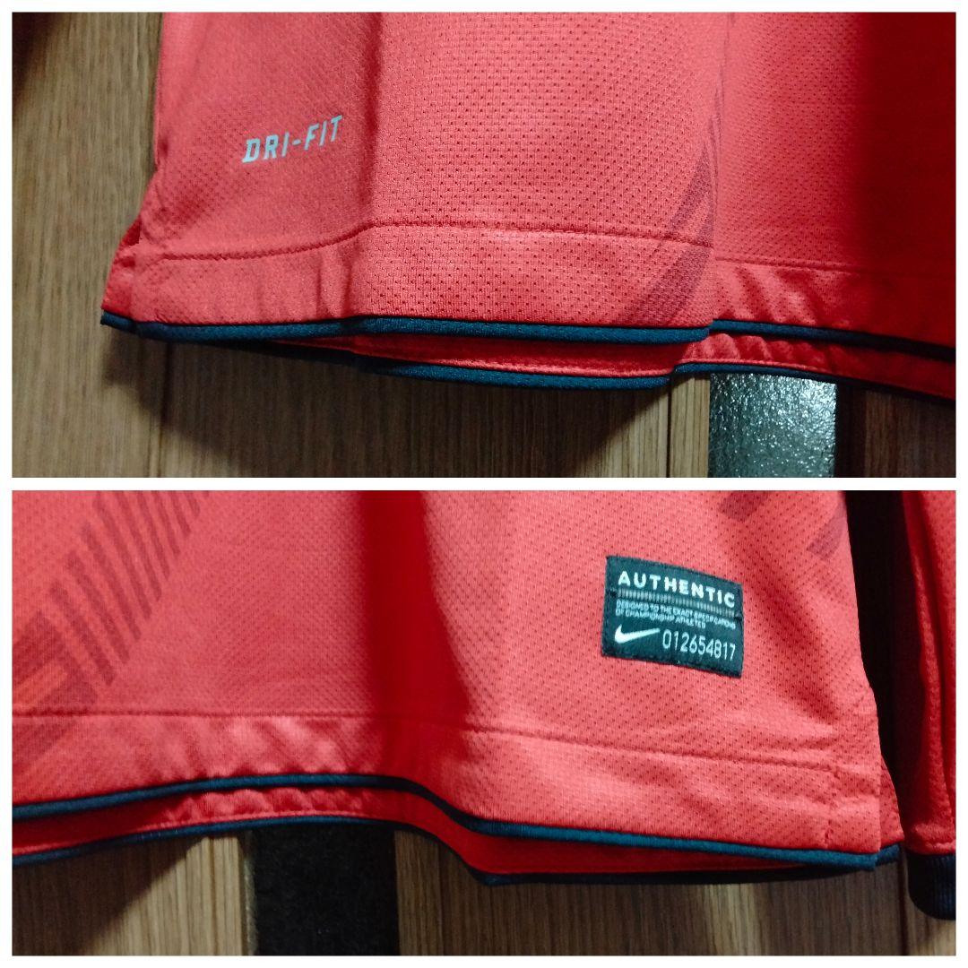 ナイキ 鹿島アントラーズ 長袖ユニフォーム 2011ホーム M 紙タグ付き