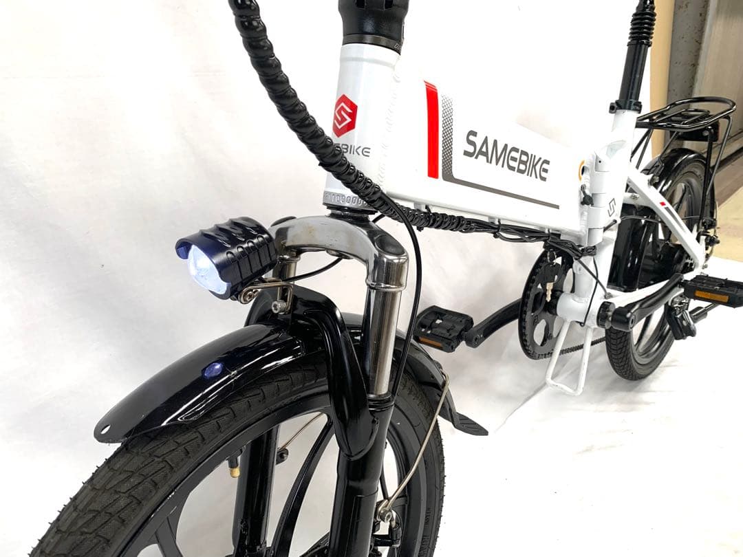 【即乘】送料無料 SAMEBIKEディスク式MTB折り畳み電動自転車 動作確認済