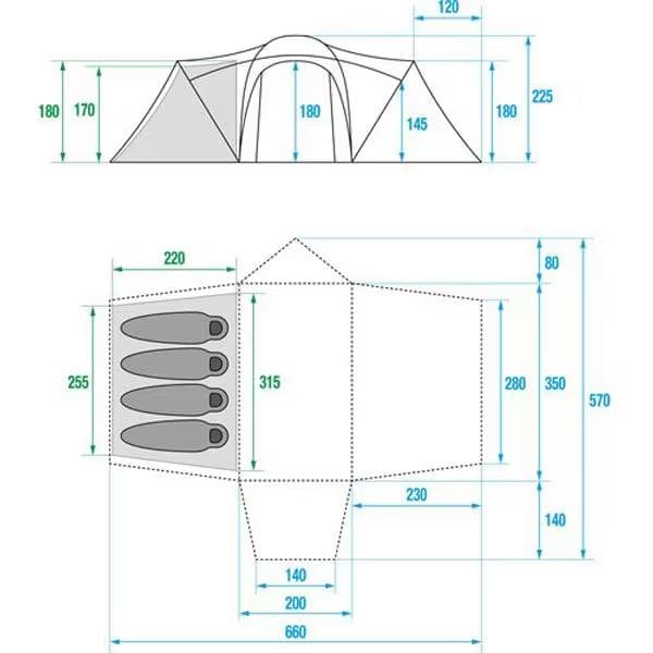 ノース・フェイス　NV22201　アウトドア テント　ノーチラス4×4