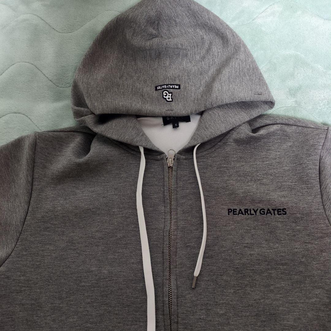 PEARLY GATES グレー フルジップフーディ