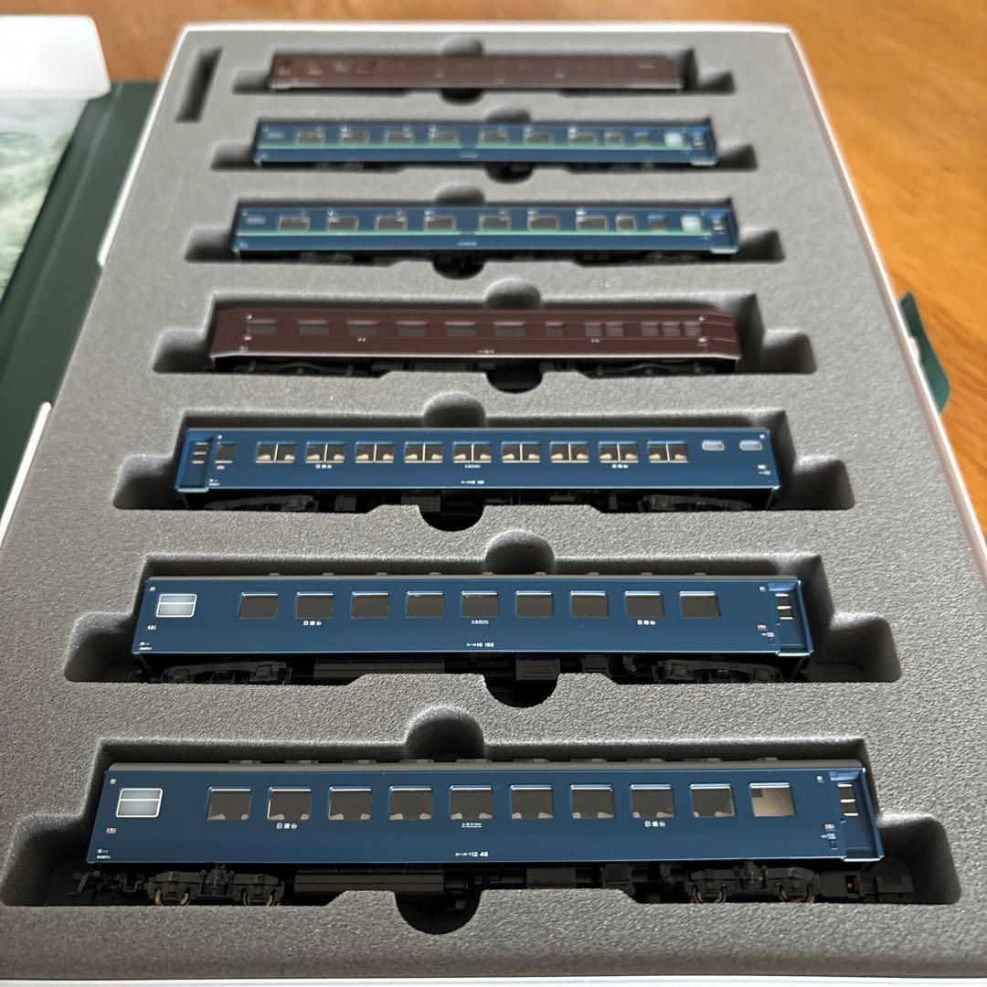【新同】KATO 10-1302 10系寝台急行安芸7両セット⑧付属品未開封