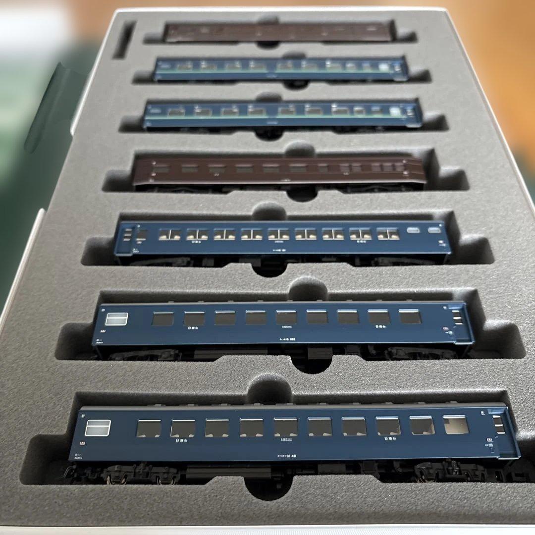 【新同】KATO 10-1302 10系寝台急行安芸7両セット⑧付属品未開封