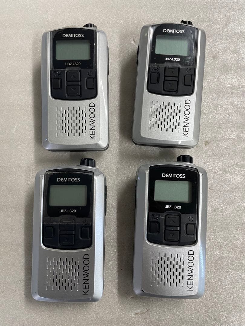 美品ケンウッド UBZ-LS20 DEMITOSS トランシーバー4台充電器4台