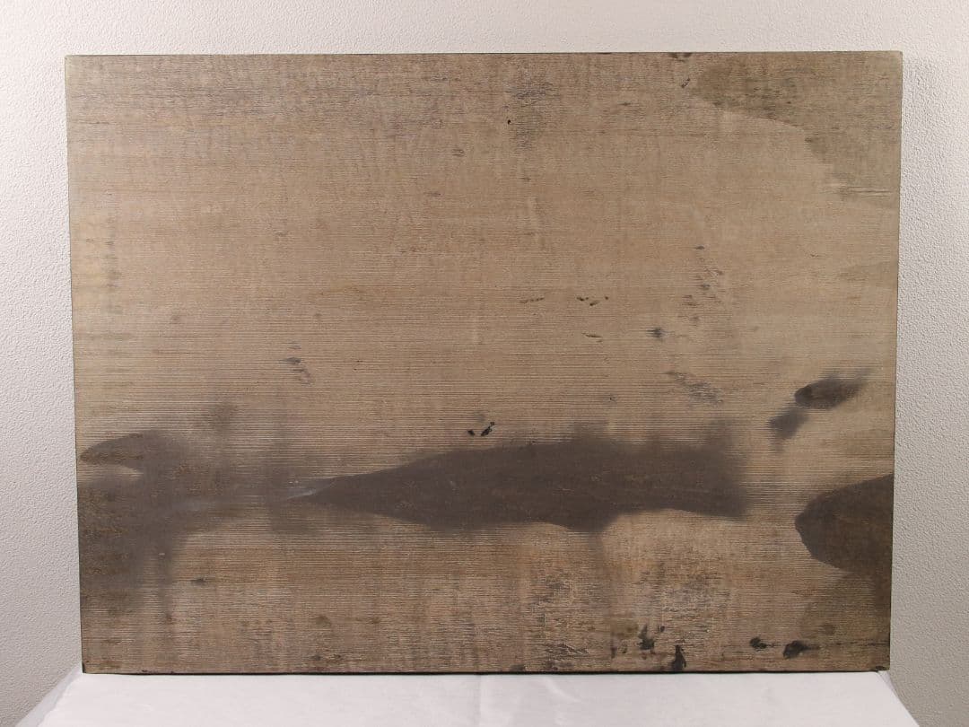 【真作】漆芸画 新木光「月夜の詩」輪島市美術展出品 額装 12号 沈金銀M865