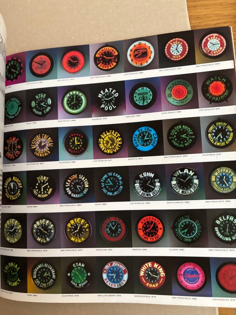 NEONCLOCK ネオンクロック ハリウッドランチマーケット　アート　レア　本