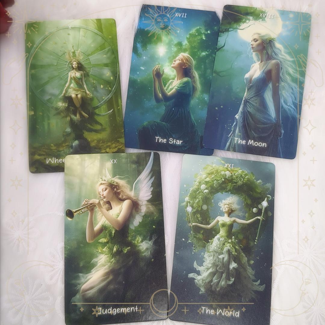 人気メーカー新作✨心が洗われるような美麗イラスト✨森の精霊たちのタロットカード