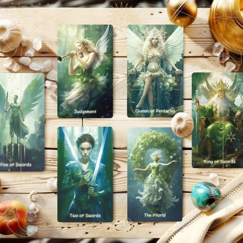 人気メーカー新作✨心が洗われるような美麗イラスト✨森の精霊たちのタロットカード