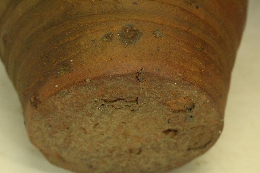 六古窯 古備前 種壺 水指 茶道具(RC974)