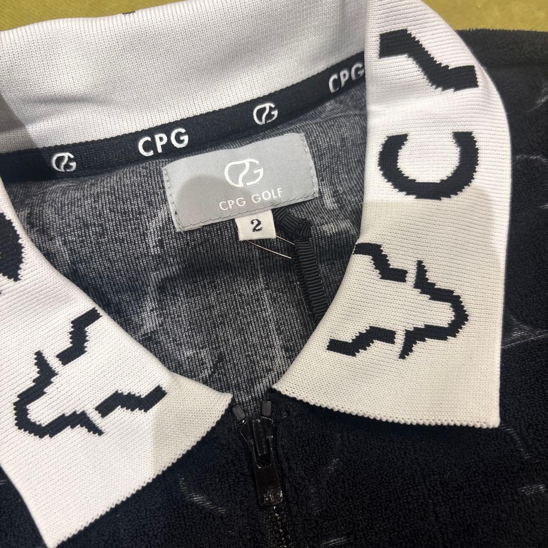 CPG GOLF ブラックパイルシャツ サイズ2