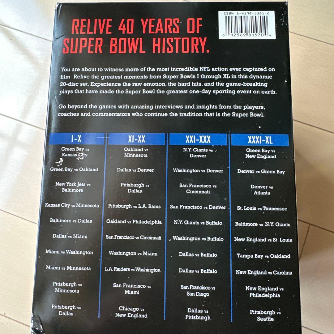 Super Bowl I-XL DVDコレクターズセット 未開封