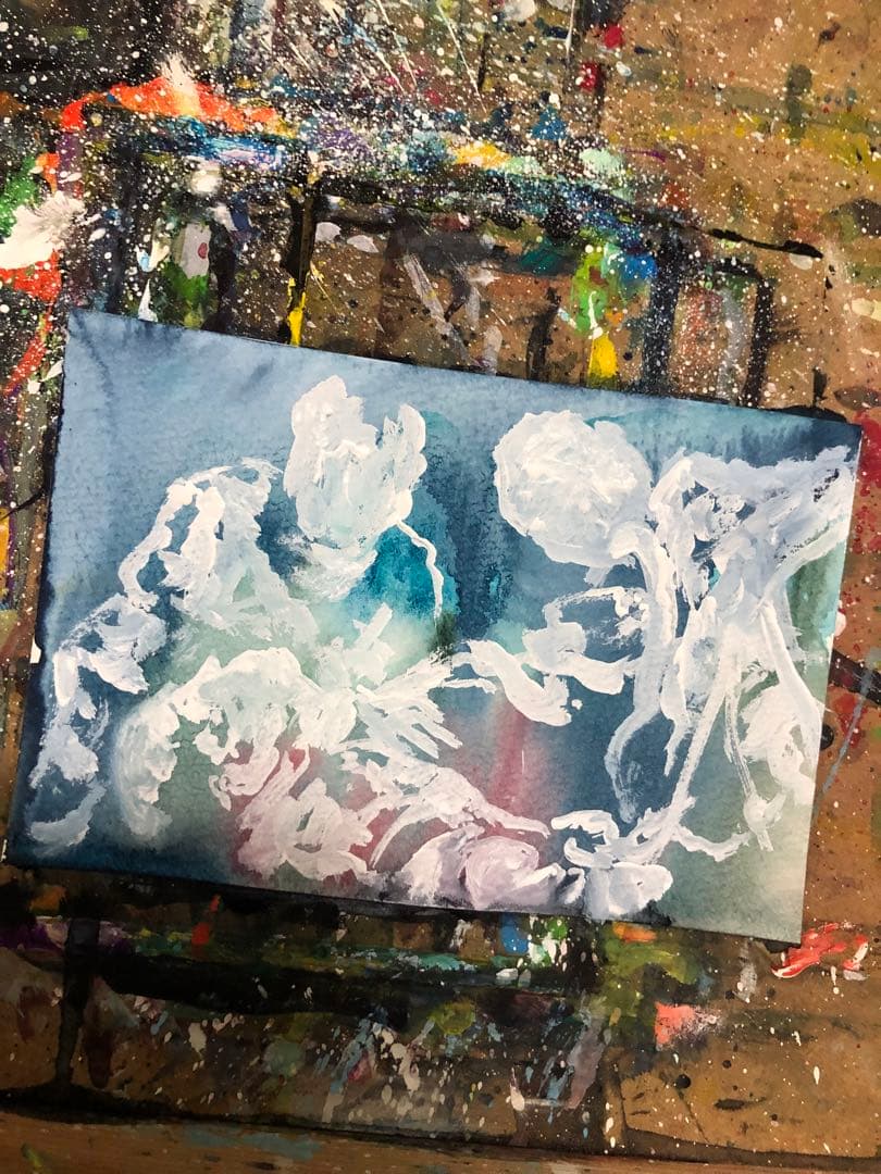 絵画　一点物　ゾンビ　micchan作