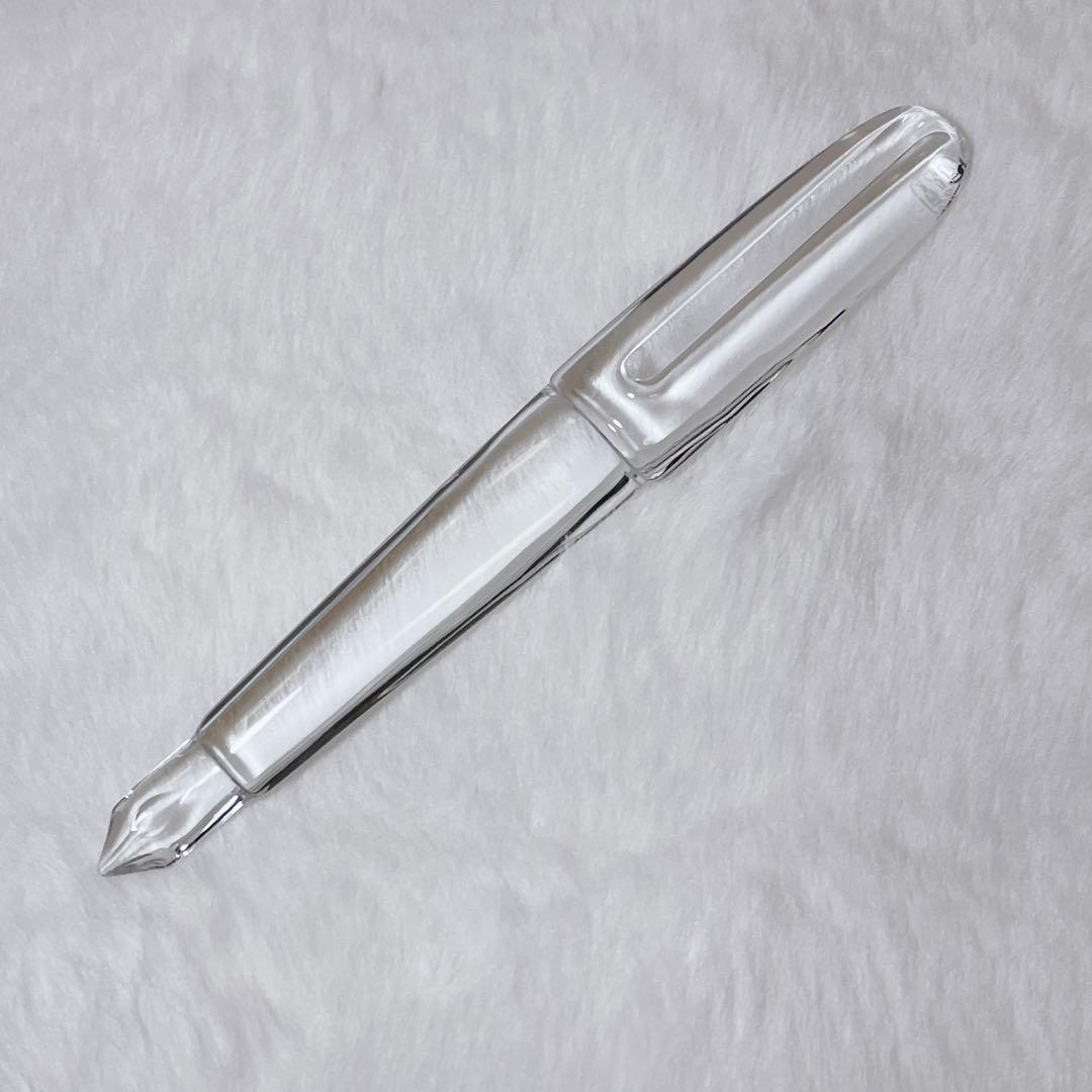 【美品/希少】 バカラ クリスタル 万年筆型 ペーパーウェイト 置物