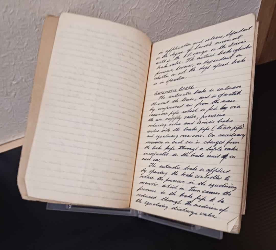 英国鉄道 手書き技術ノート ブレーキ系統 図解入 原本