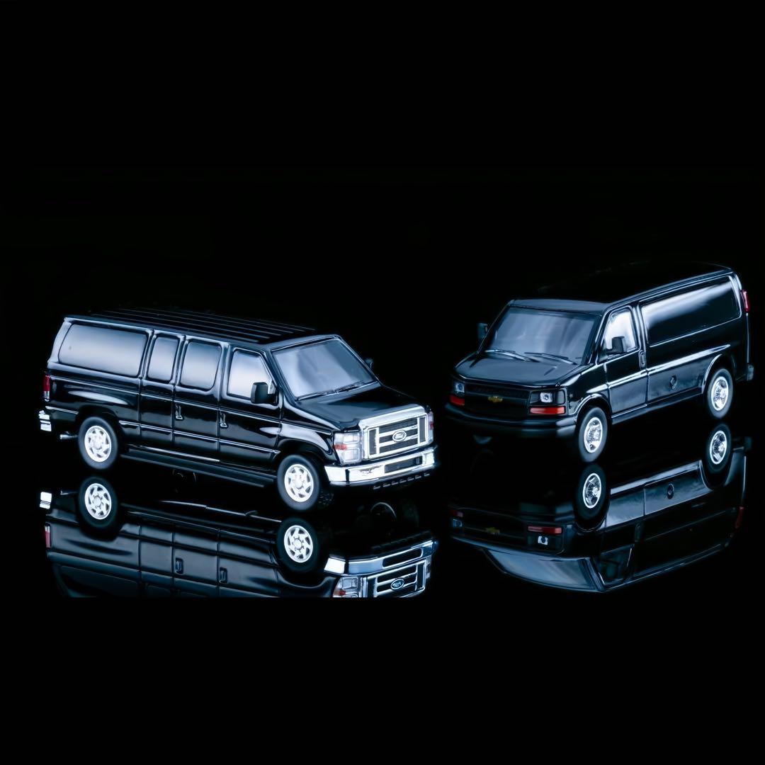 【HEC限定／9台セット】596 1/64 アメリカ大統領車隊 フルセット