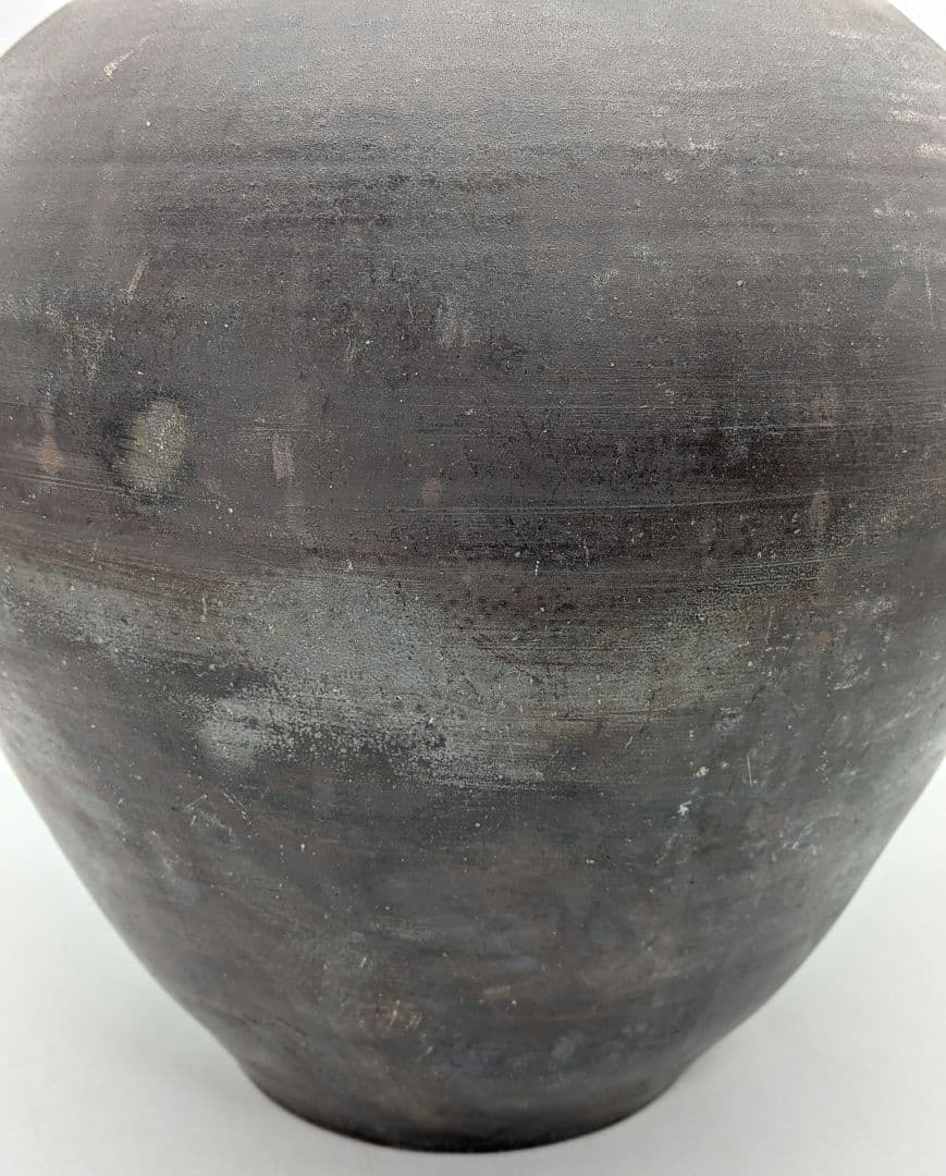 岡山県重要無形文化財 二代藤田龍峰 備前焼 大壷 大壺 つぼ 花器 花瓶 花入