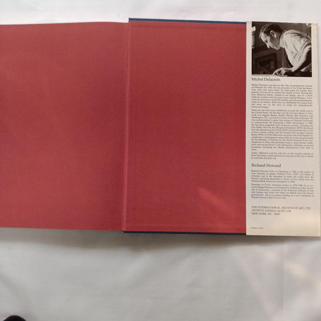 ミッシェル　ドラクロア英文画集（自筆サイン入り）