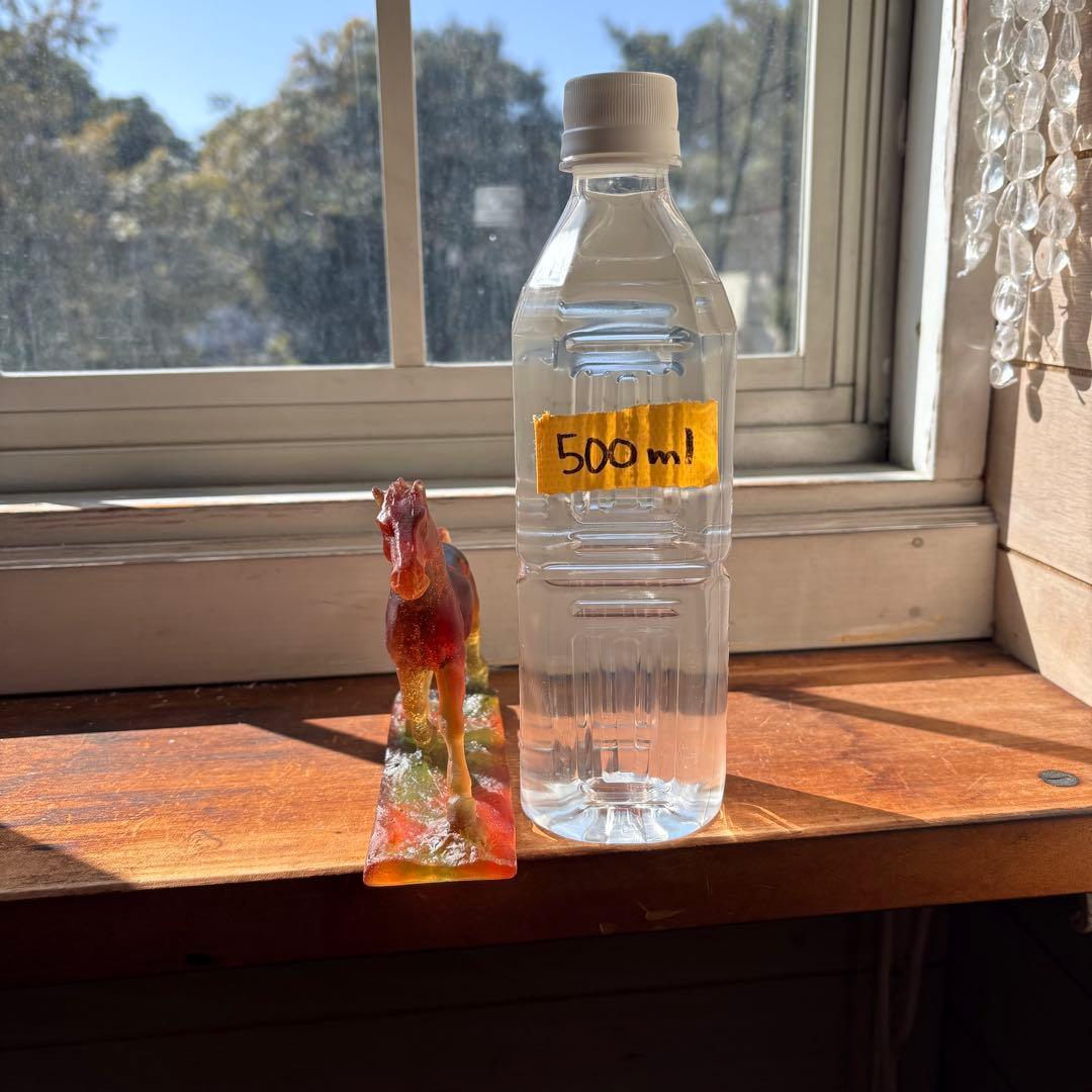 美品 Daum France ドームフランス クリスタルガラス 馬 置物 箱付き