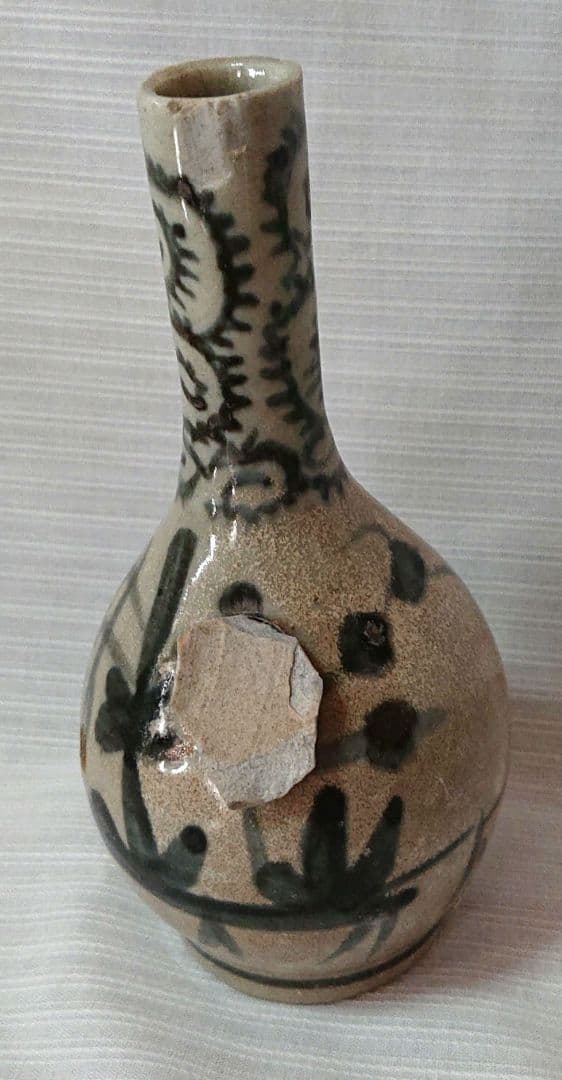 古伊万里染付一輪差し伝統的な手描き花入