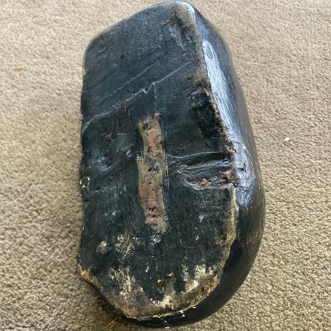 黒猫 木彫り 26cm アンティーク オブジェ オールドキャット