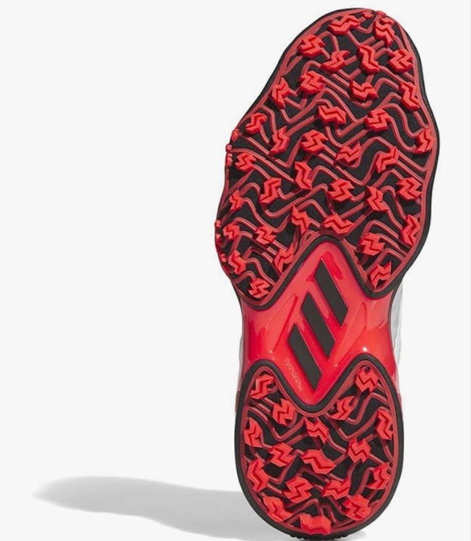 adidas コードカオスBOA ゴルフシューズ ホワイト/レッド　26.5㌢