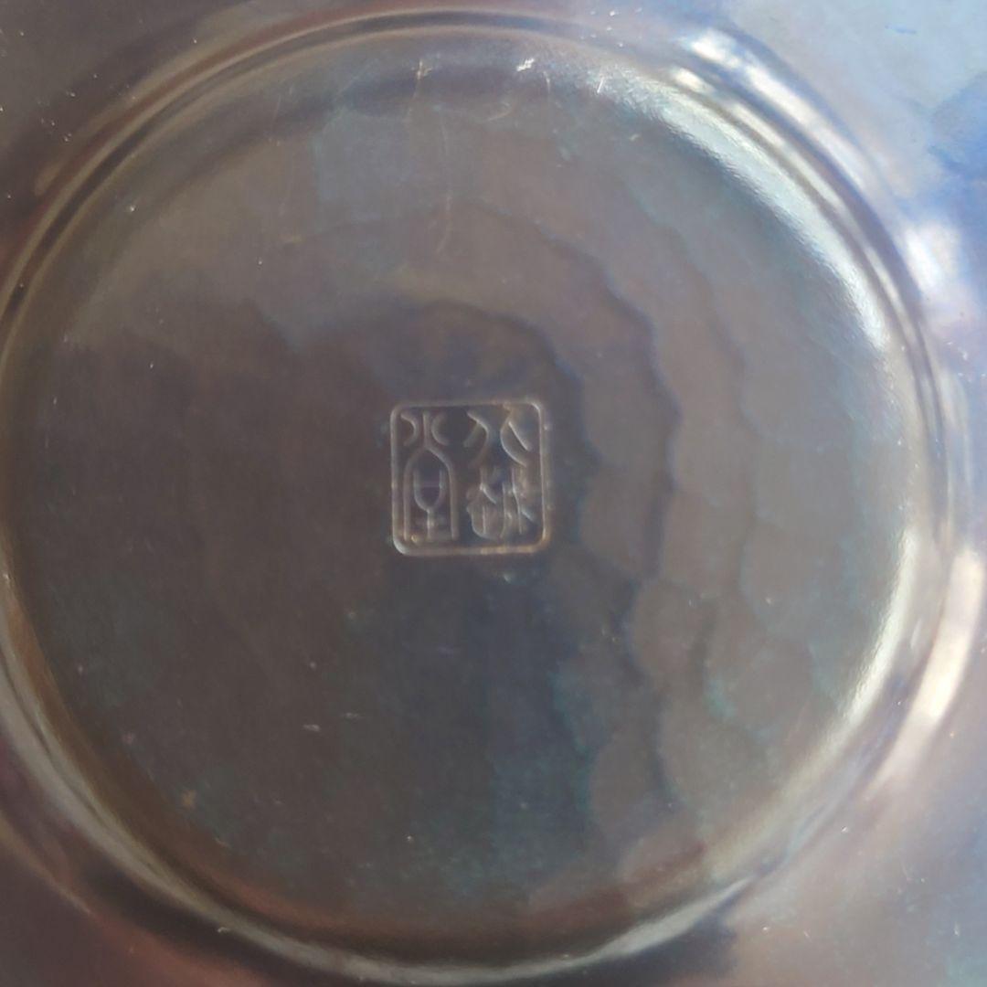 【希少】未使用美品　北越堂　鎚起銅器　茶器揃　青色金古銅製　銅器　玉川堂