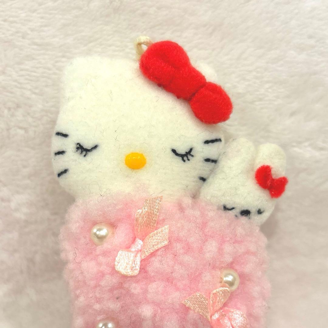 激レア　ご当地キティ ぬいぐるみキーホルダー　みのむし　平成レトロ 目とじ
