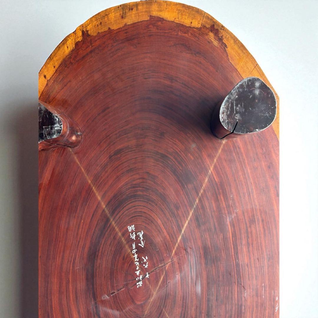 花梨✨一枚板テーブル 高級無垢材 ローテーブル 座卓 和モダン 天然木 鏡面仕上