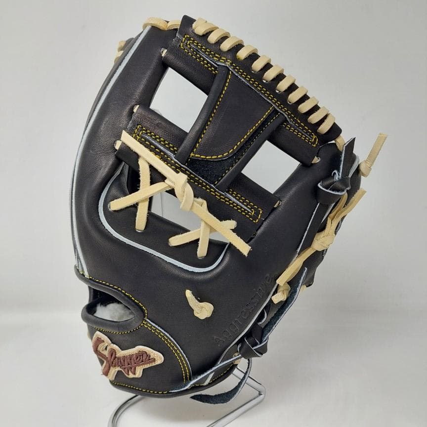 久保田スラッガー 硬式グラブ 内野 KSG-SR1 右投用 ブラック×トレンチ
