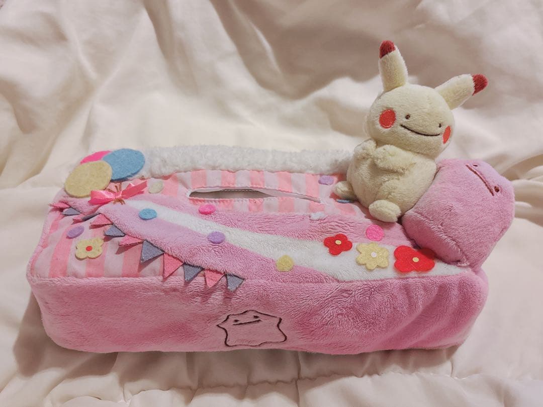 希少品 へんしん メタモン ティッシュケース カバー マスコット ぬいぐるみ