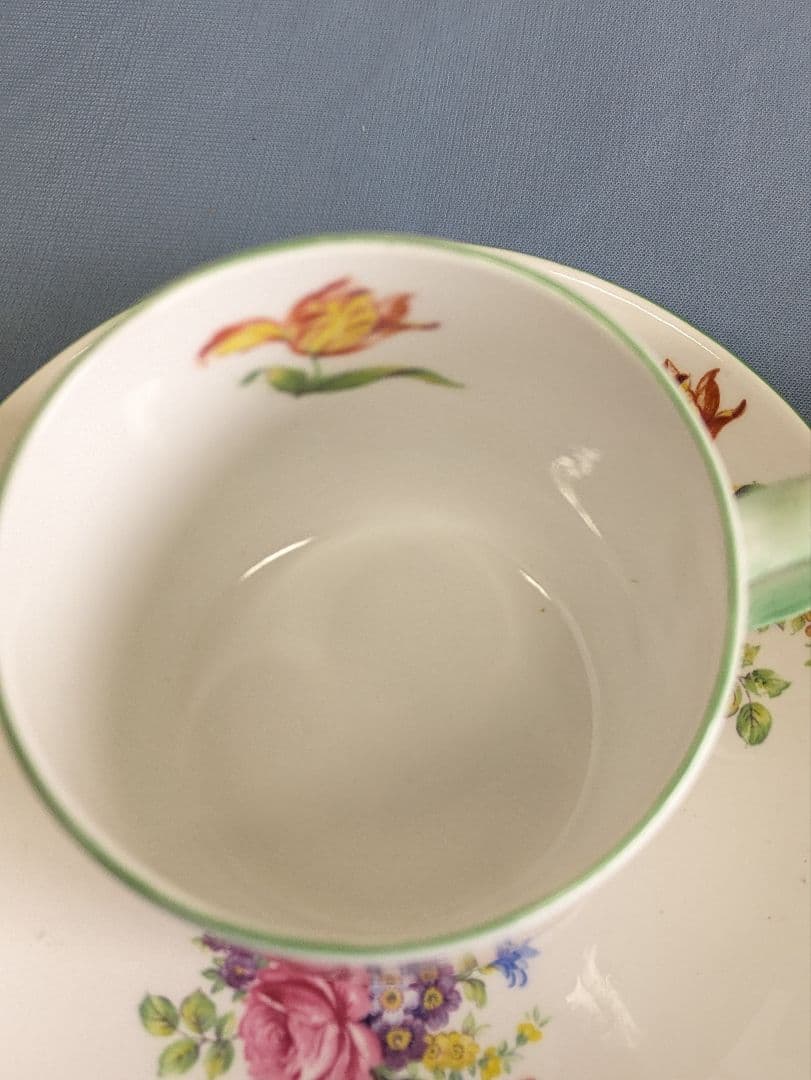 シェリー窯 shelley ティーカップ＆ソーサー ５客 美品 英アンティーク