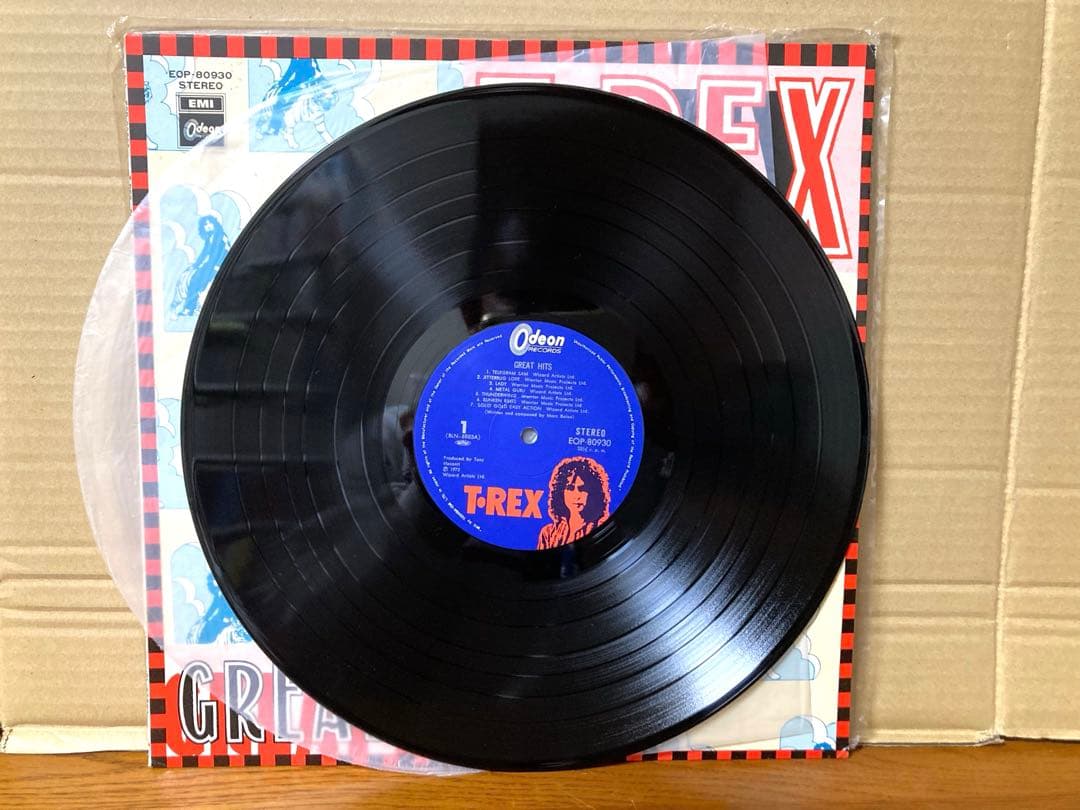 国内盤 T-REX THE SLIDER GREAT HITS レコード 当時物