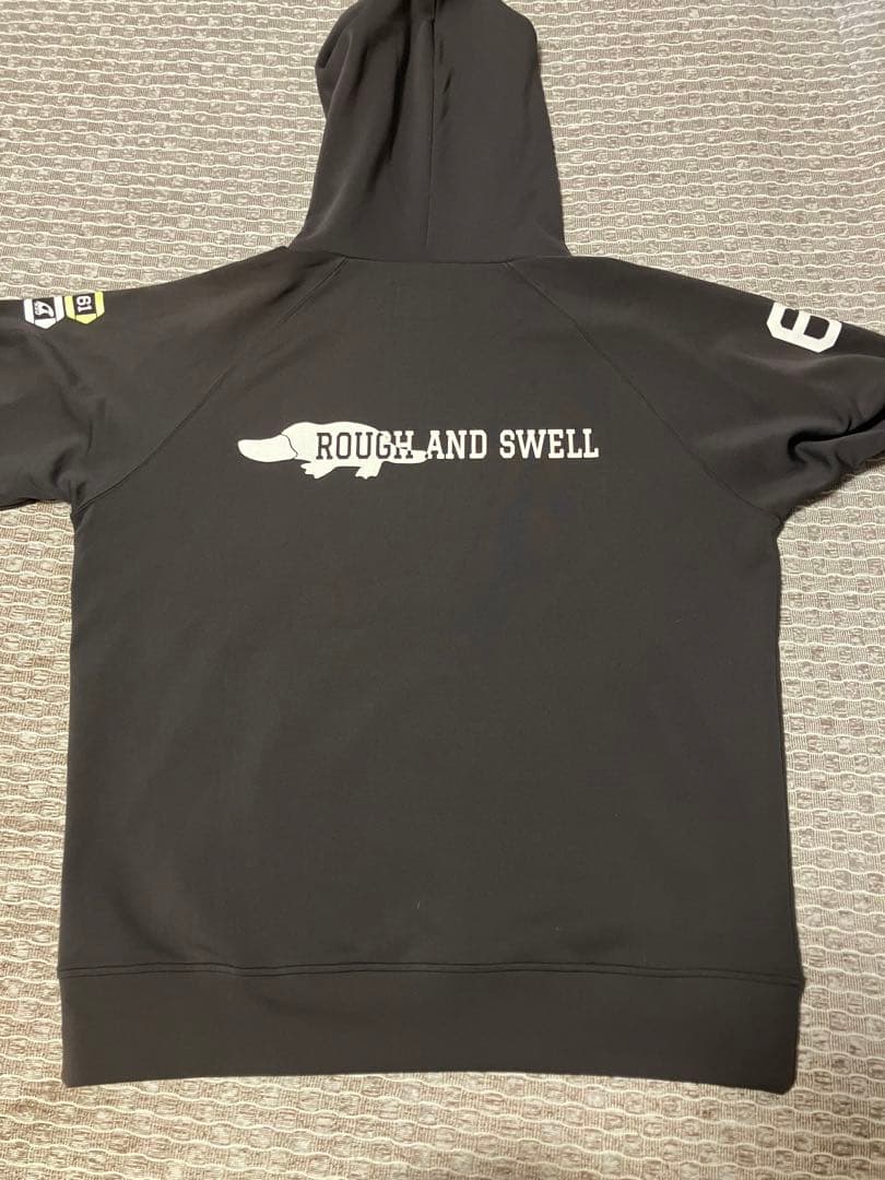 【美品】ROUGH AND SWELL グレー＋ブラウン パーカー 　L