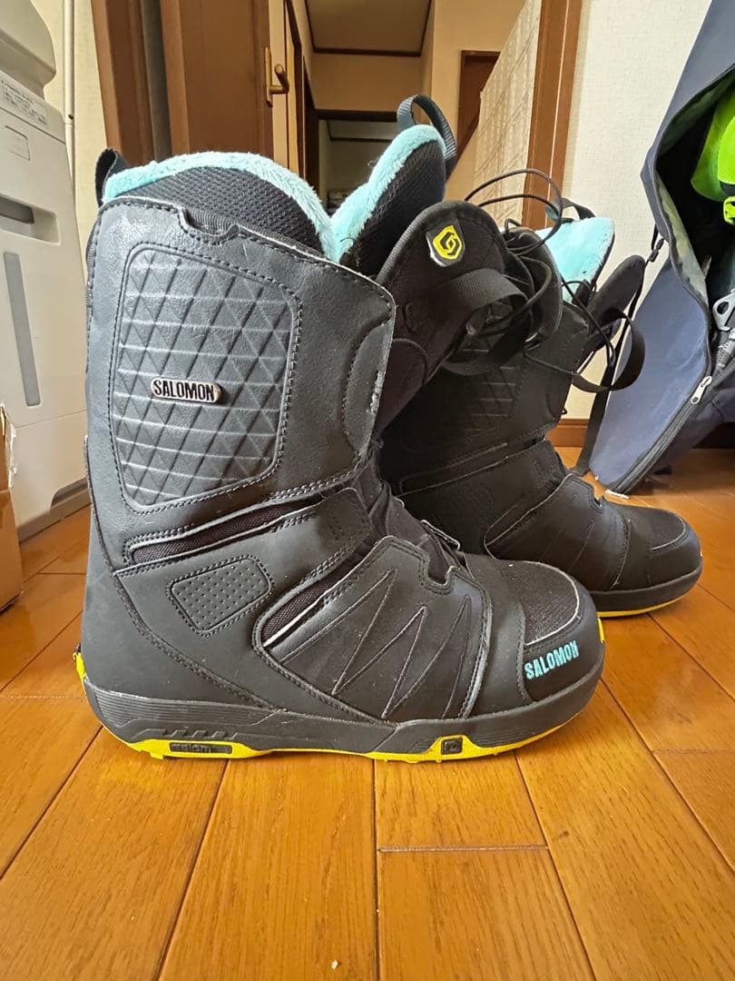 SALOMON スノーボードブーツ ブラック/ブルー