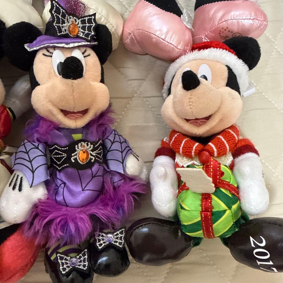 ミッキー ミニー ぬいぐるみバッジ 12体セット バラ売り可 クリスマス