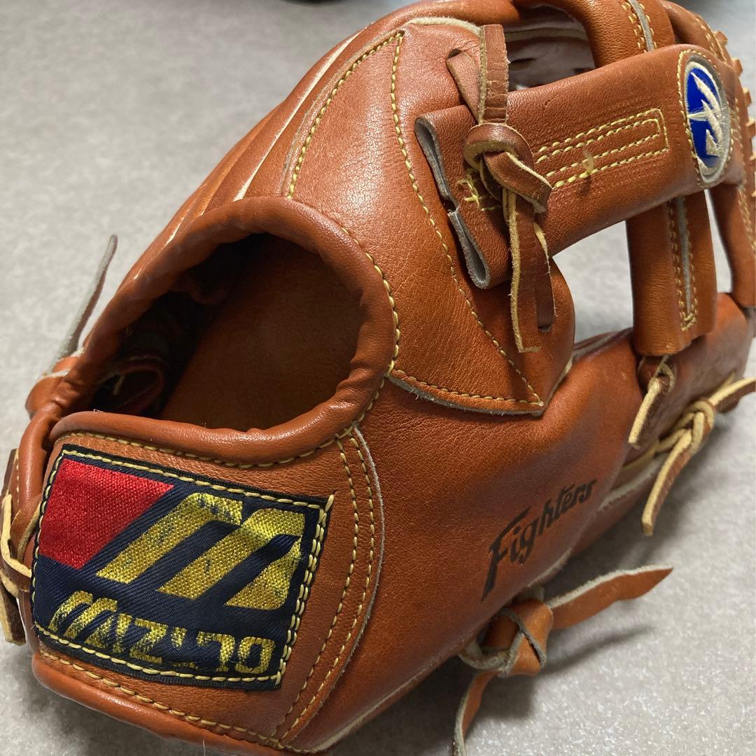 美津濃 青カップ ミズノ 一般 大人用 軟式 野球 グローブ グラブ 激レア品