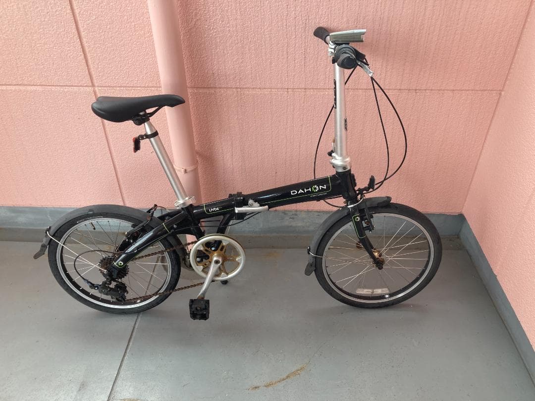 【訳あり】DAHON「Vybe D7-2017モデル」黒　折りたたみ自転車