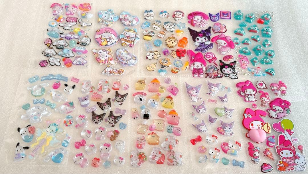 【値下げ中】　6冊セット　シール帳　完成品　ボンボンドロップシールなど