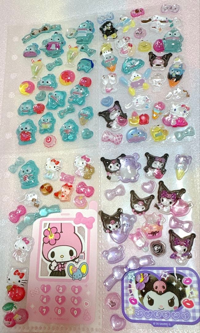 【値下げ中】　6冊セット　シール帳　完成品　ボンボンドロップシールなど