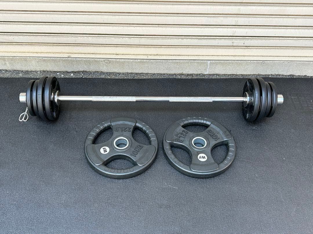 バーベルセット　　ワイルドフィット　プレート35キロ ＋ 120cmシャフト