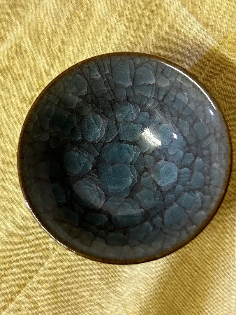 期間限定値下げ　古川 利男 作 青磁 盃 未使用品