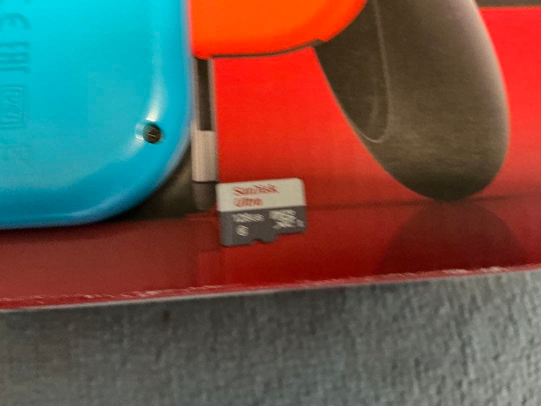 Nintendo Switch 本体 青/赤 付属品全て　sd カード