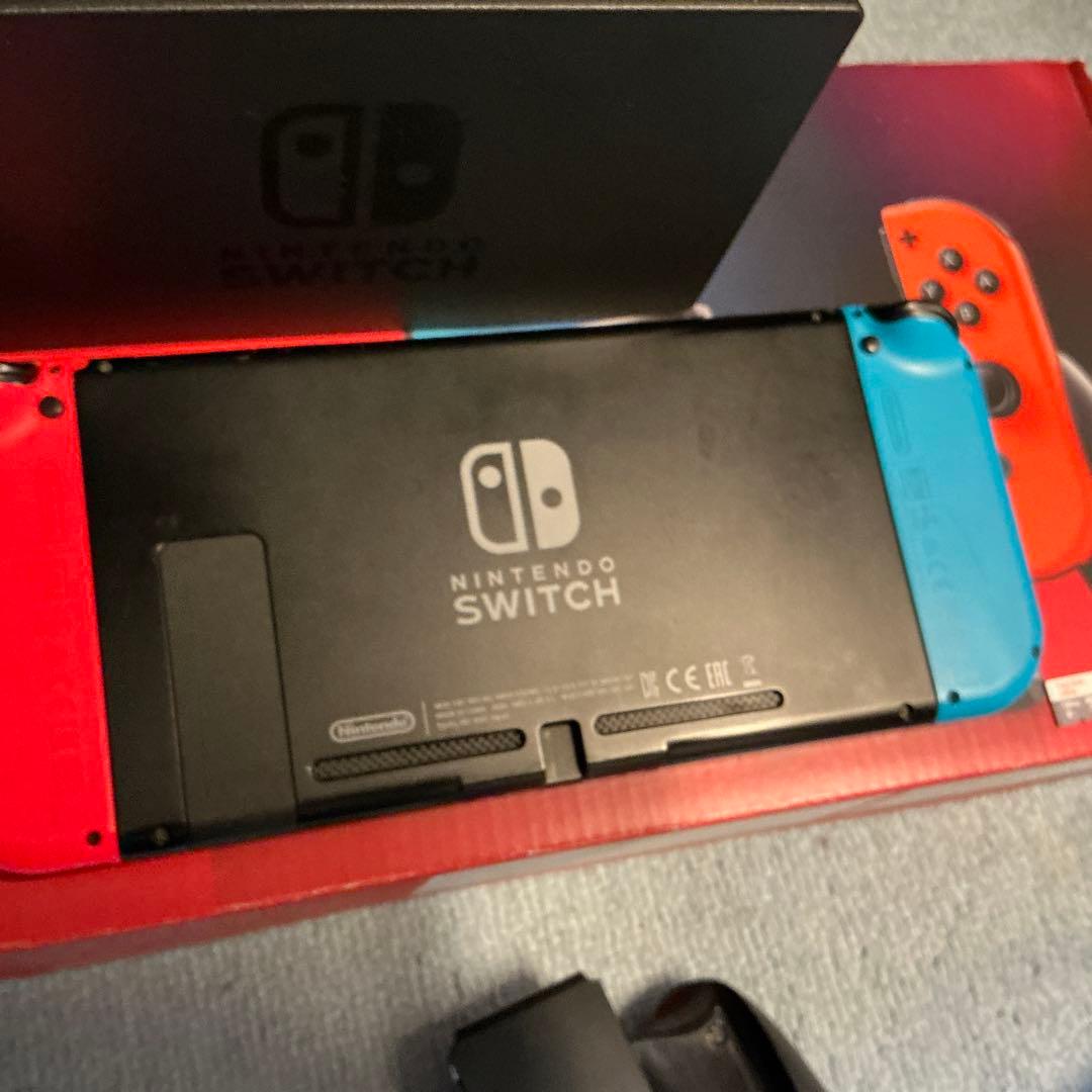 Nintendo Switch 本体 青/赤 付属品全て　sd カード