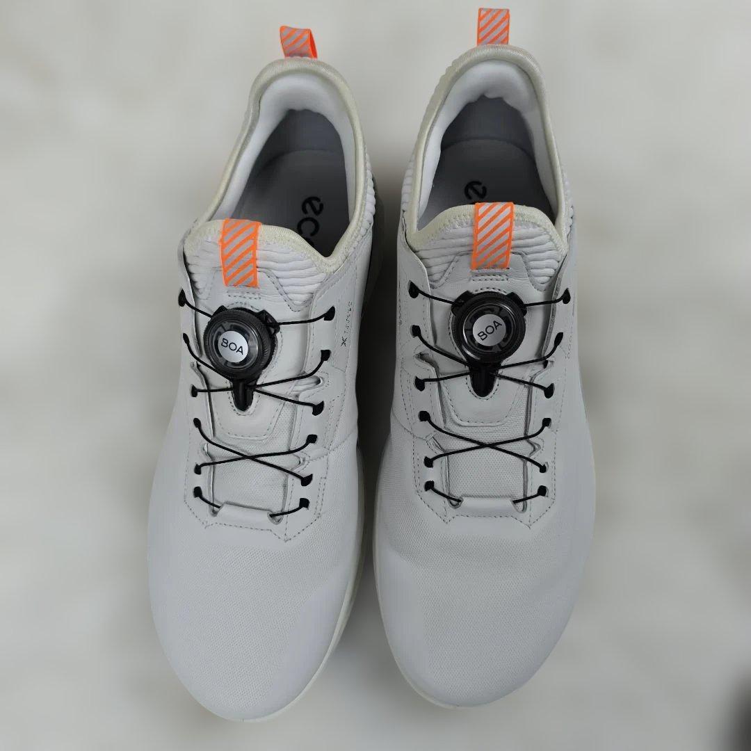 未使用級✨ エコー バイオム C4 ゴルフシューズ ゴアテックス 防水 ボア 白