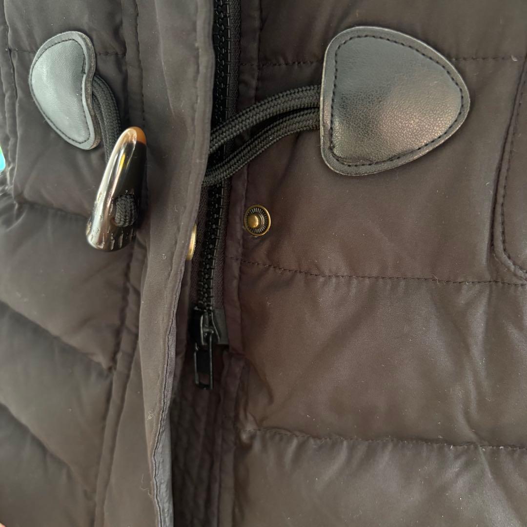 【美品】FILA GOLF ダッフルコート 黒S ダウン フェザー ロングコート