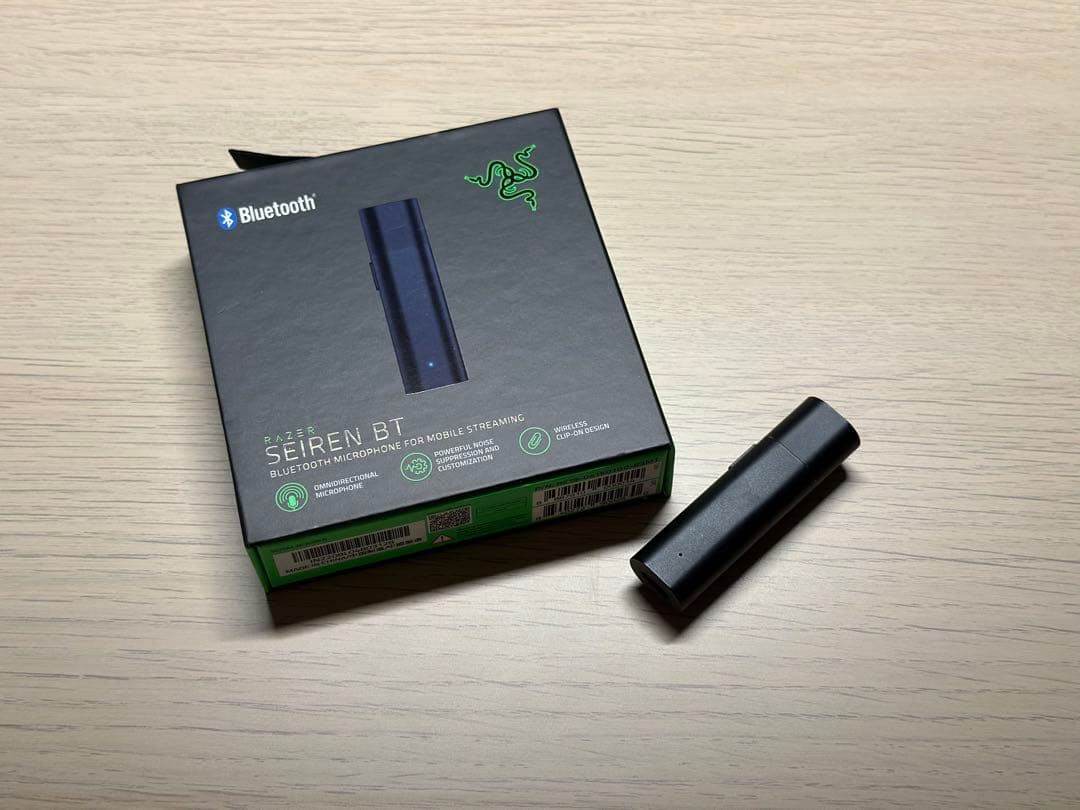 Razer レイザー Seiren BT ワイヤレスマイク クリップ型