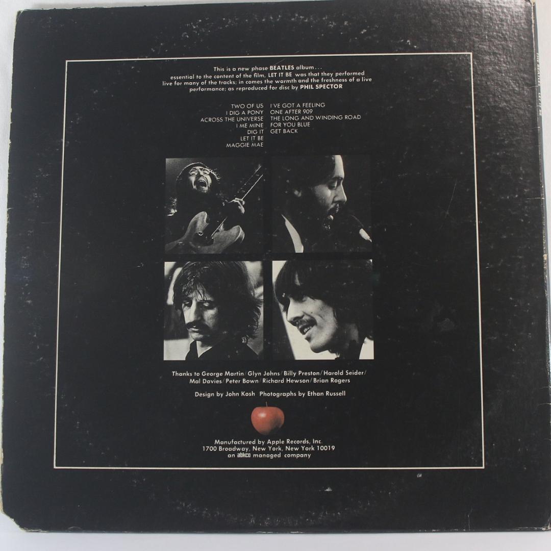 米LP The Beatles LET IT BE USステレオ レッドアップル