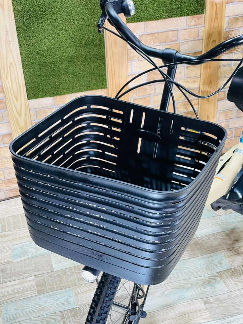 破格　ヤマハ　バビー　クリーム系　子供乗せ電動アシスト自転車 H1454