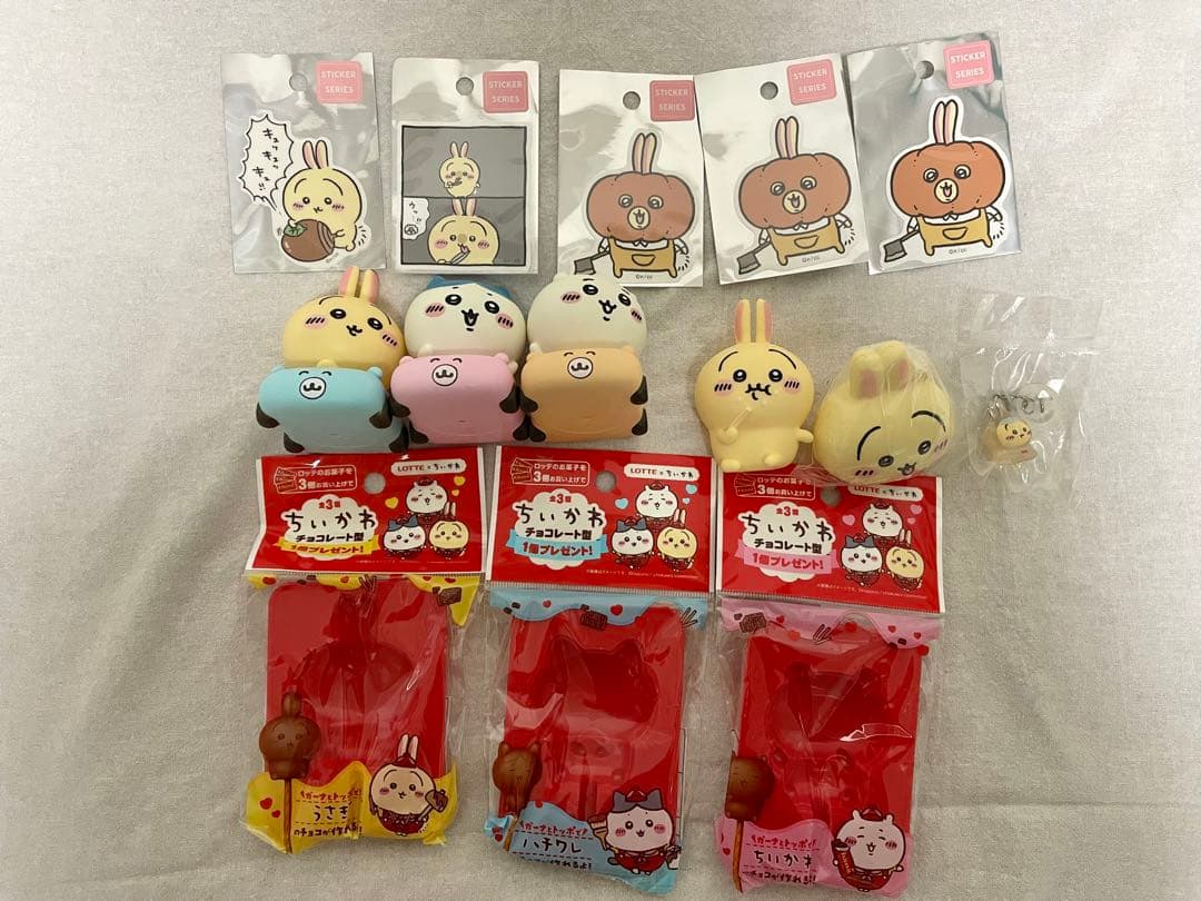 ちいかわ うさぎ ぬいぐるみ マスコット ステッカー まとめ売り